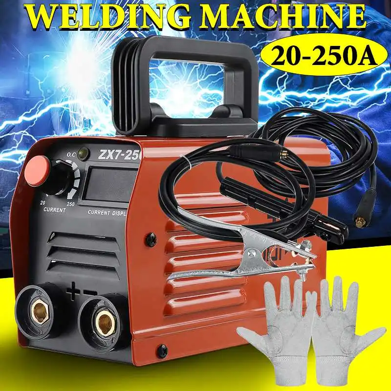 

220V Full Automatic Arc Welder Welding Machine Portable Electric Welding Reverse Welder for Welding Electrical Work DIY 20-250A