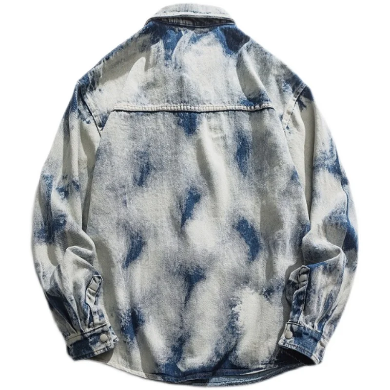

KB 2021 Cowboy Jackets Streetwear Hip Hop Buckles Multi Baseball Embroidery Denim Coats Mens Fashion Harajuku Tops Outwear