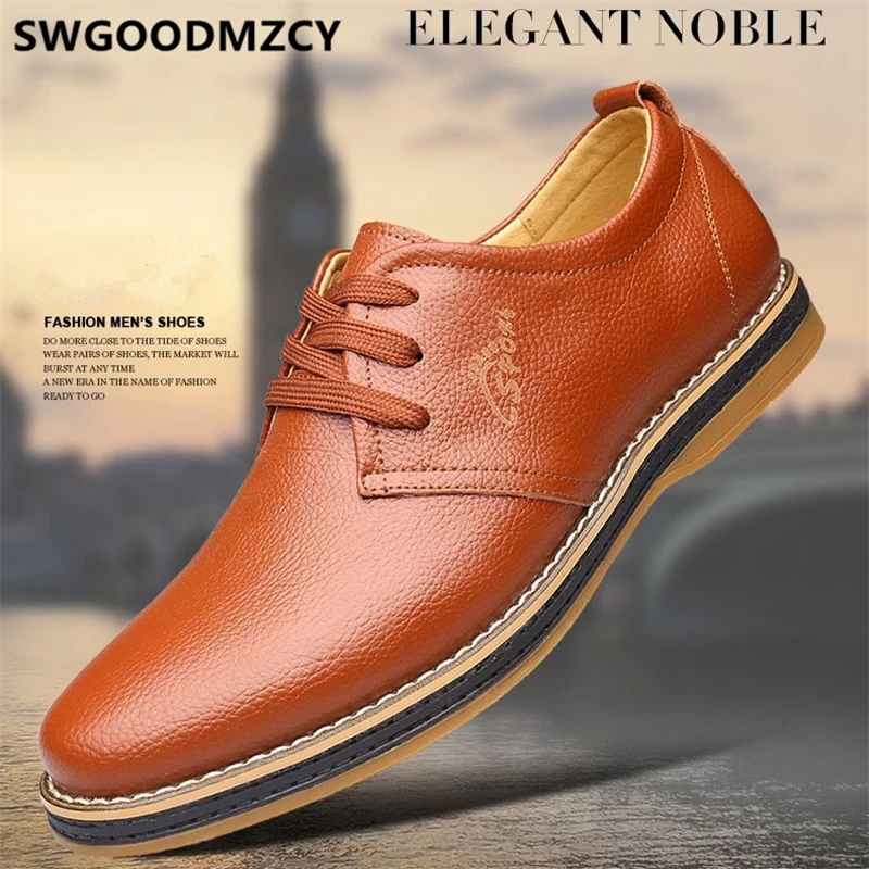Мужская обувь из натуральной кожи Обувь для вождения Повседневная Лидер продаж