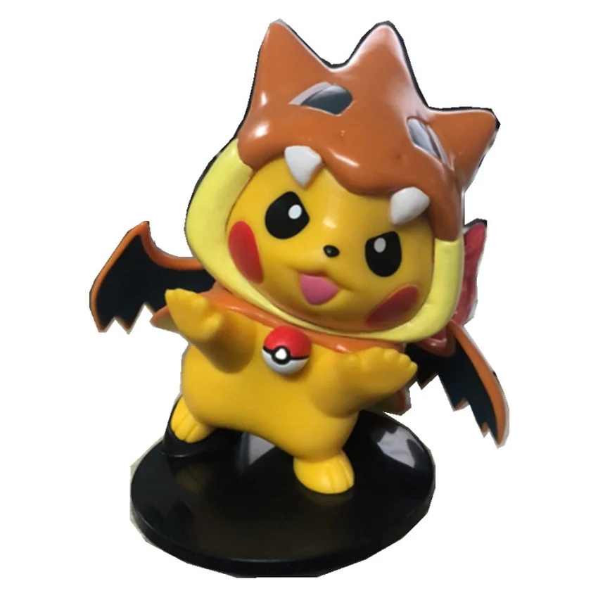 

Покемон Пикачу cos Charizard, модель, фигурка автомобиля, украшение, детские игрушки на день рождения, подарок для детей
