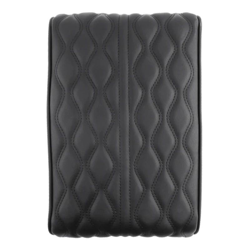 Черный подлокотник из искусственной кожи для автомобиля подушка рук хлопка с