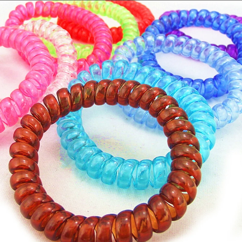 5 шт./лот женский головной убор эластичные резинки для волос не запутываются