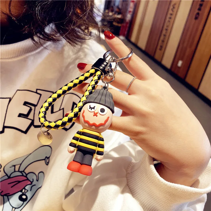 Женские очки милый брелок для ключей кукла Рождество Новый год веселый клоун