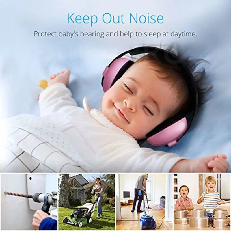 Child Baby Hearing Protection Safety Ear Muffs Kids Noise Cancelling Headphones