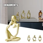 Абстрактные скульптуры из смолы в стиле мыслителя, коллекционные фигурки, современные, для дома, офиса, книжная полка, настольный декор, SAL99