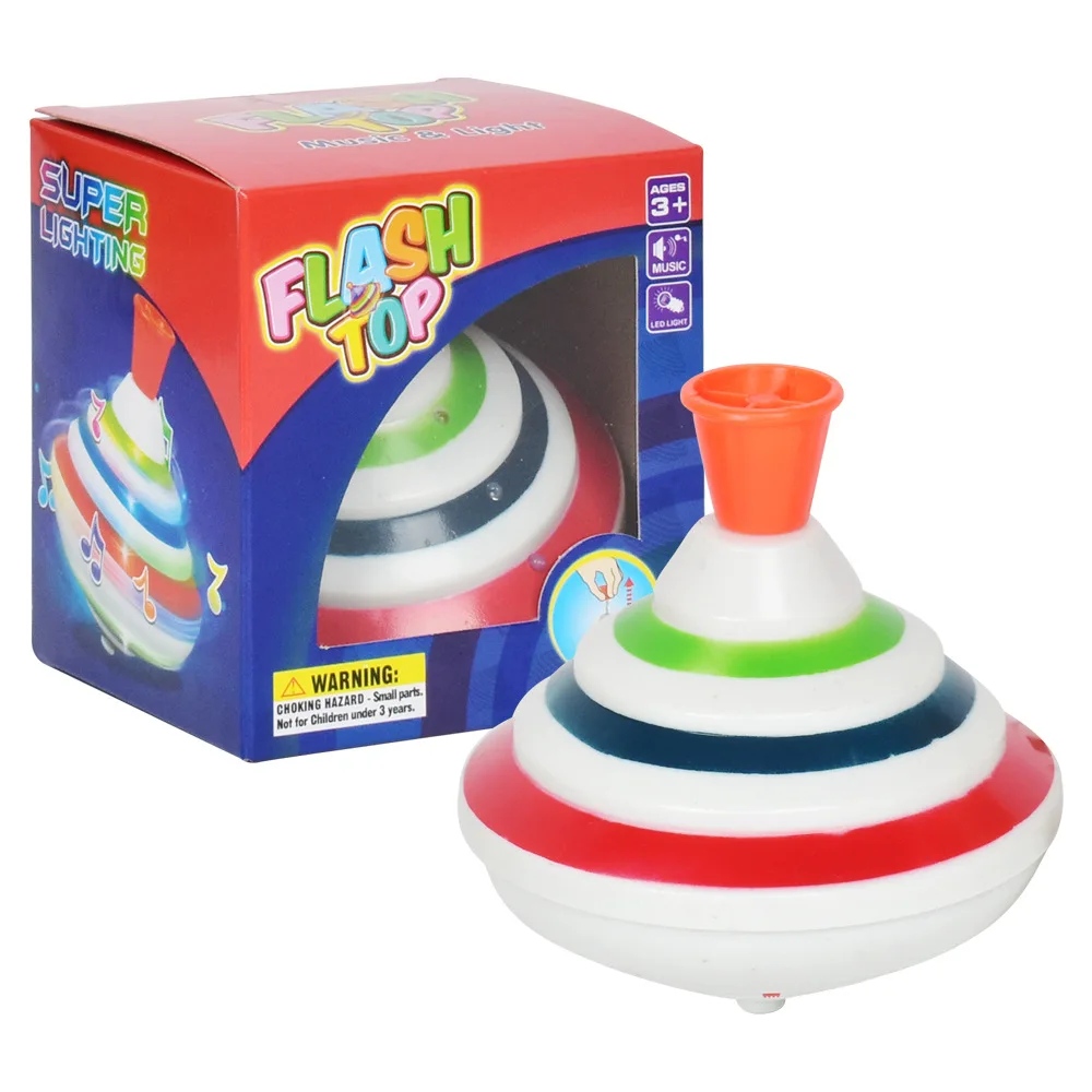 Classic Magic Spinning Tops Toy Music Light Gyro Children's Toys with LED Flash Light Music Funny Toys Kids Boys Birthday Gift images - 6