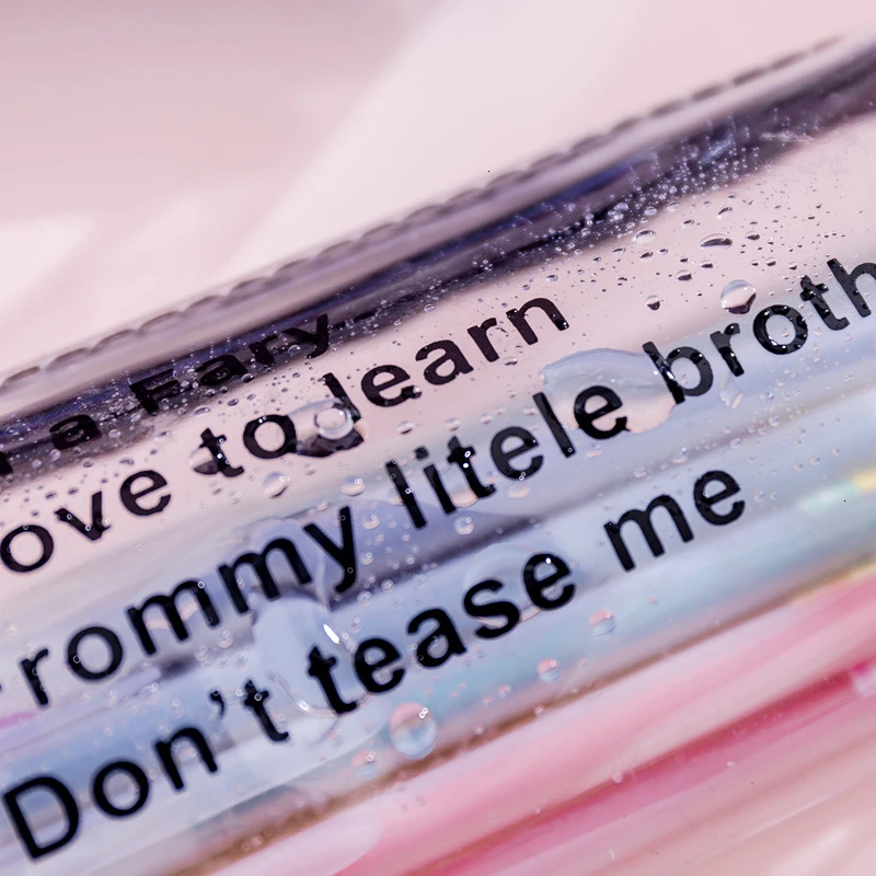 1 PC Kawaii Transparent PVC Large Capacity Pencil Case Bags Creative Pen Box Pouch Student Gift School Stationery Supples 050001 |