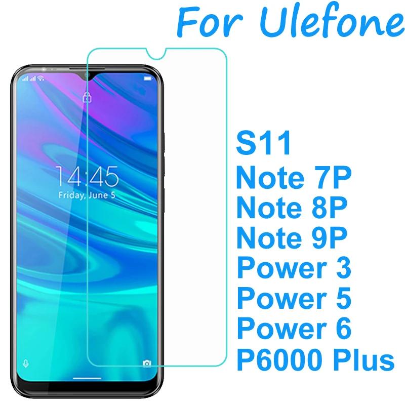 Screen Protector Glass For Ulefone Note 7P 8P 9P Tempered Protect Film Power 3 5 6 S11 P6000 Tounghed Cover | Мобильные телефоны и