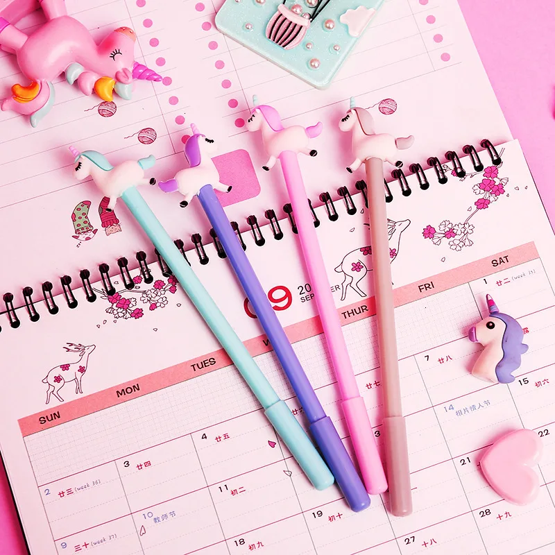 1 шт. креативная школьная кавайная ручка для офисного письма милые животные