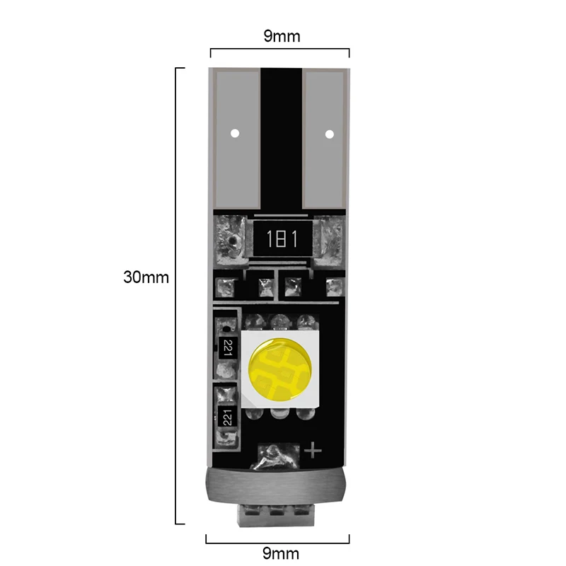 1 шт. Canbus T10 W5W 194 светодиодный 5050 SMD 3 Авто Клин внутренсветильник карта багажника