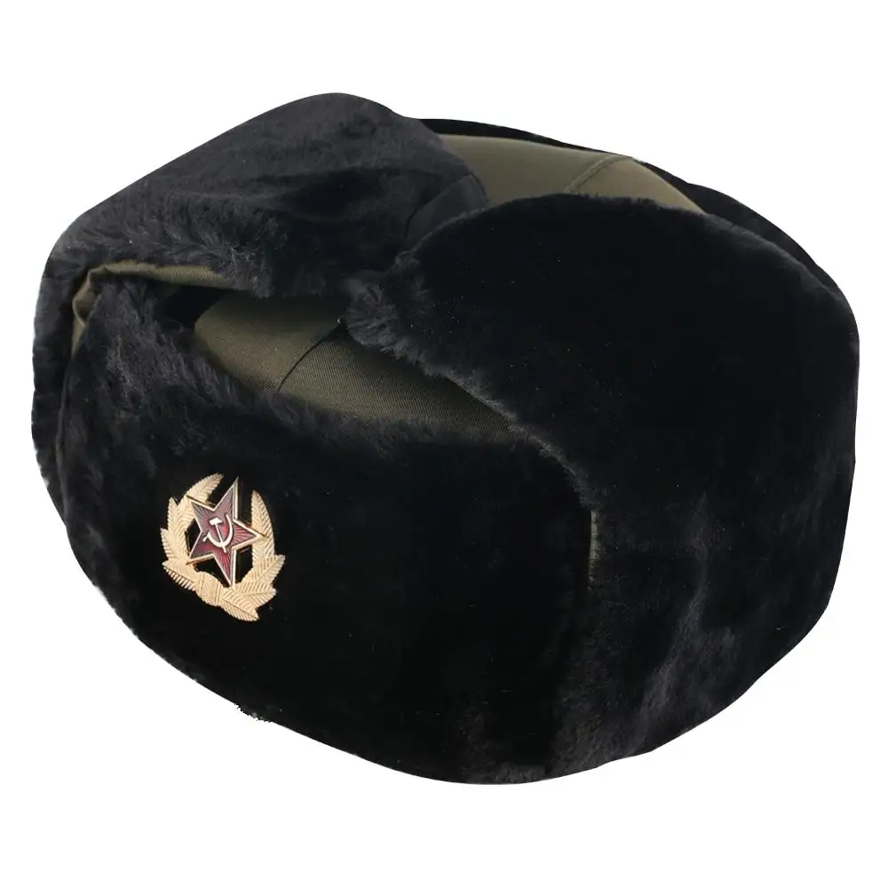 Советская армия военный значок русская ушанка шапки пилота охотника шапка
