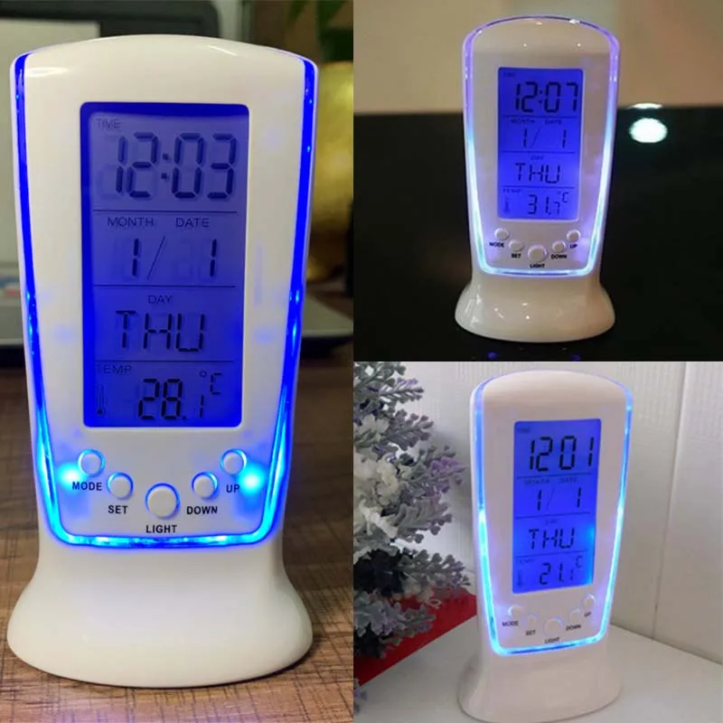 

LCD Clock Beautiful Gifts Digital Alarm Clock LED Electronic Calendar Party New Arrival Multifunction Thermometer High Quality