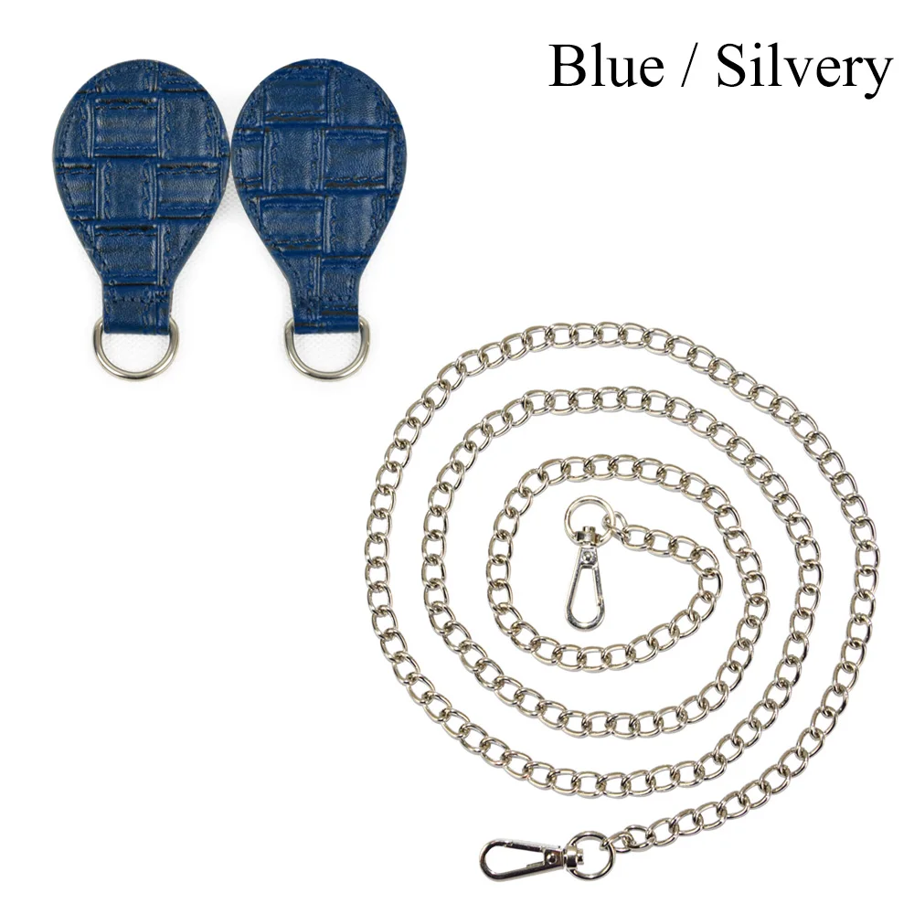 Серебристая Наплечная цепочка tanqu для Obasket O Bag из искусственной кожи в стиле
