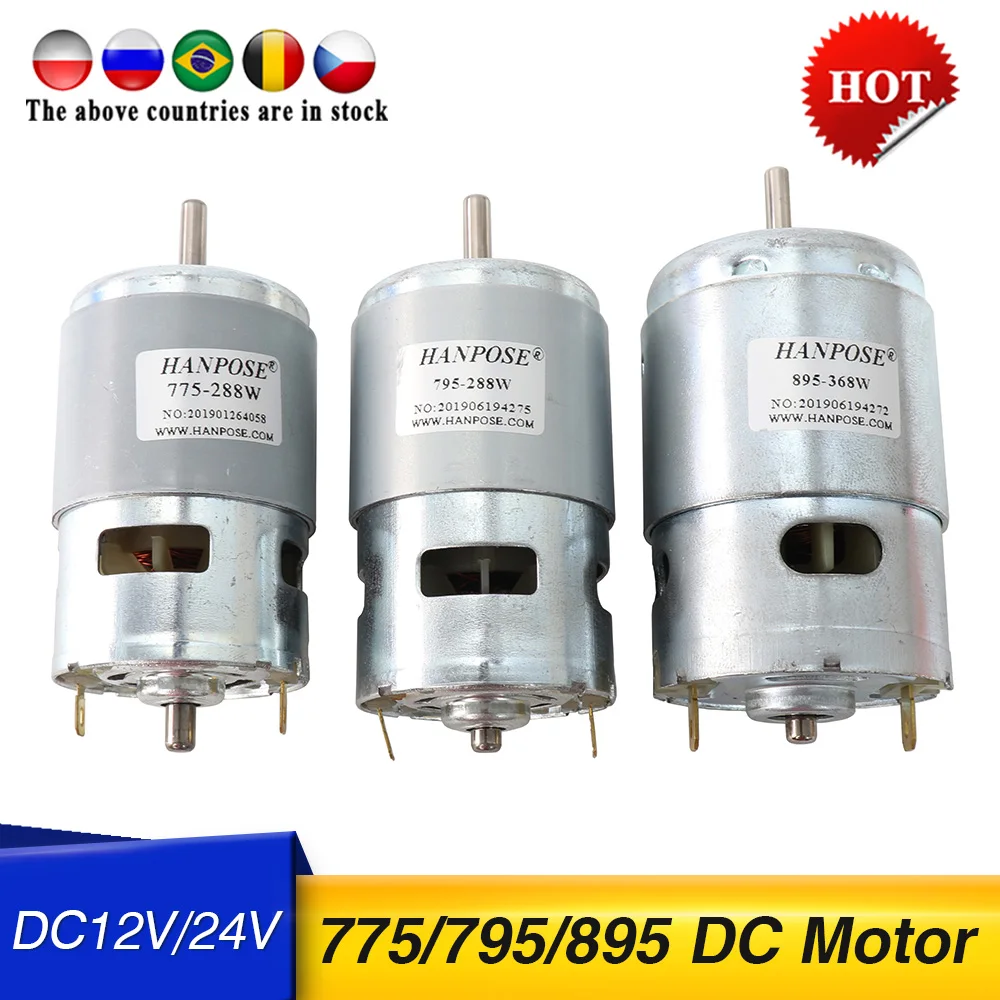 Motor dc Motor Elétrico do Eixo para Broca Escova dc Motor Cortador de Grama Avaliado Bola 24v 80w 150w 288w 795 775