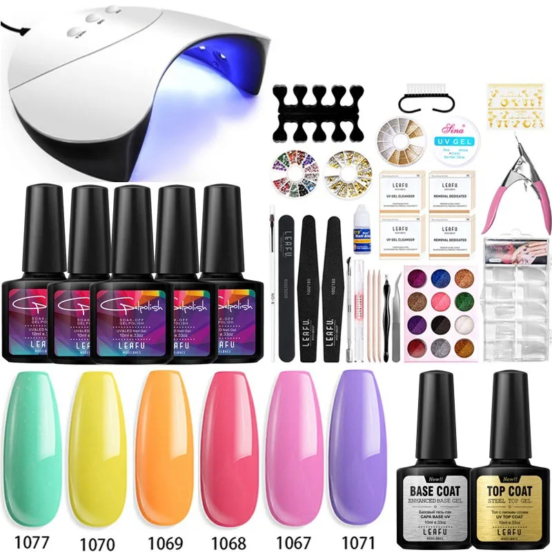 Modelones 34 шт./лот 36 Вт Z3 набор ламп для ногтей УФ/светодиодный инструмент дизайна