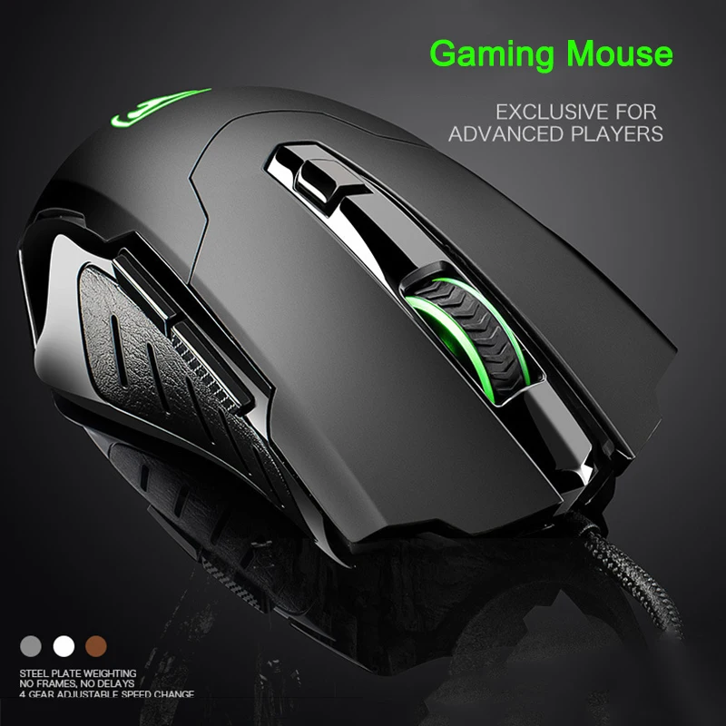 

Игровая мышь с подсветкой 2400 точек/дюйм 5,8 ГГц, проводная USB мышь для настольного компьютера FKU66