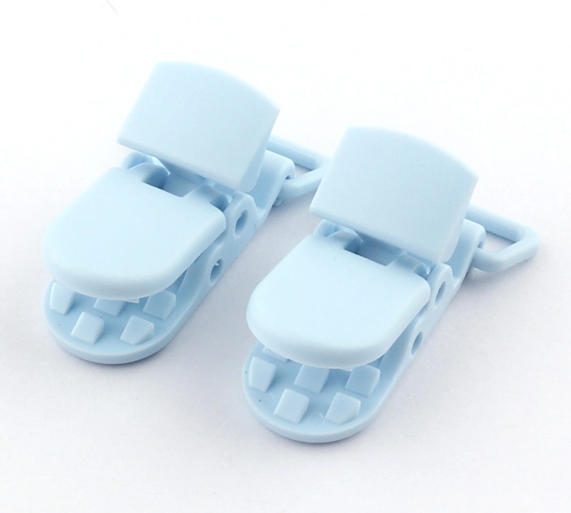 

10pcs Plastic duckbill clip Pacifier Clips Duck-mouth Buckle U Plastic Solid Color Clamp DIY Rope garment Rope buckle