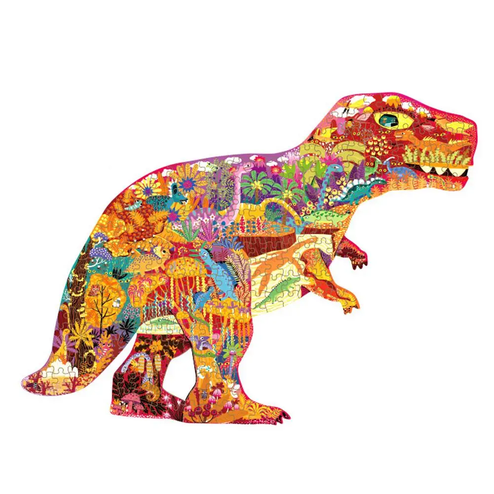

280pcs Animal Puzzle Toy Elephant Dinosaur Paper Puzzle Children'S Educational Early Education Learning Puzzle Toy Gift