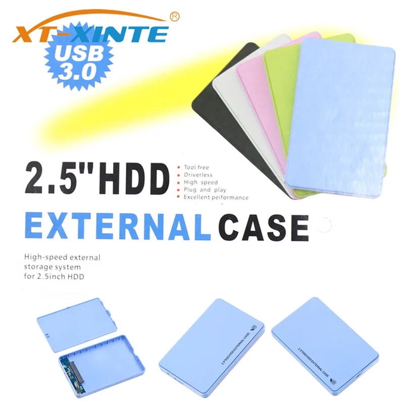 XT XINTE 2 5 &quotUSB 3 0 SATA HD коробка HDD жесткий диск Внешний корпус Гбит/с передача данных