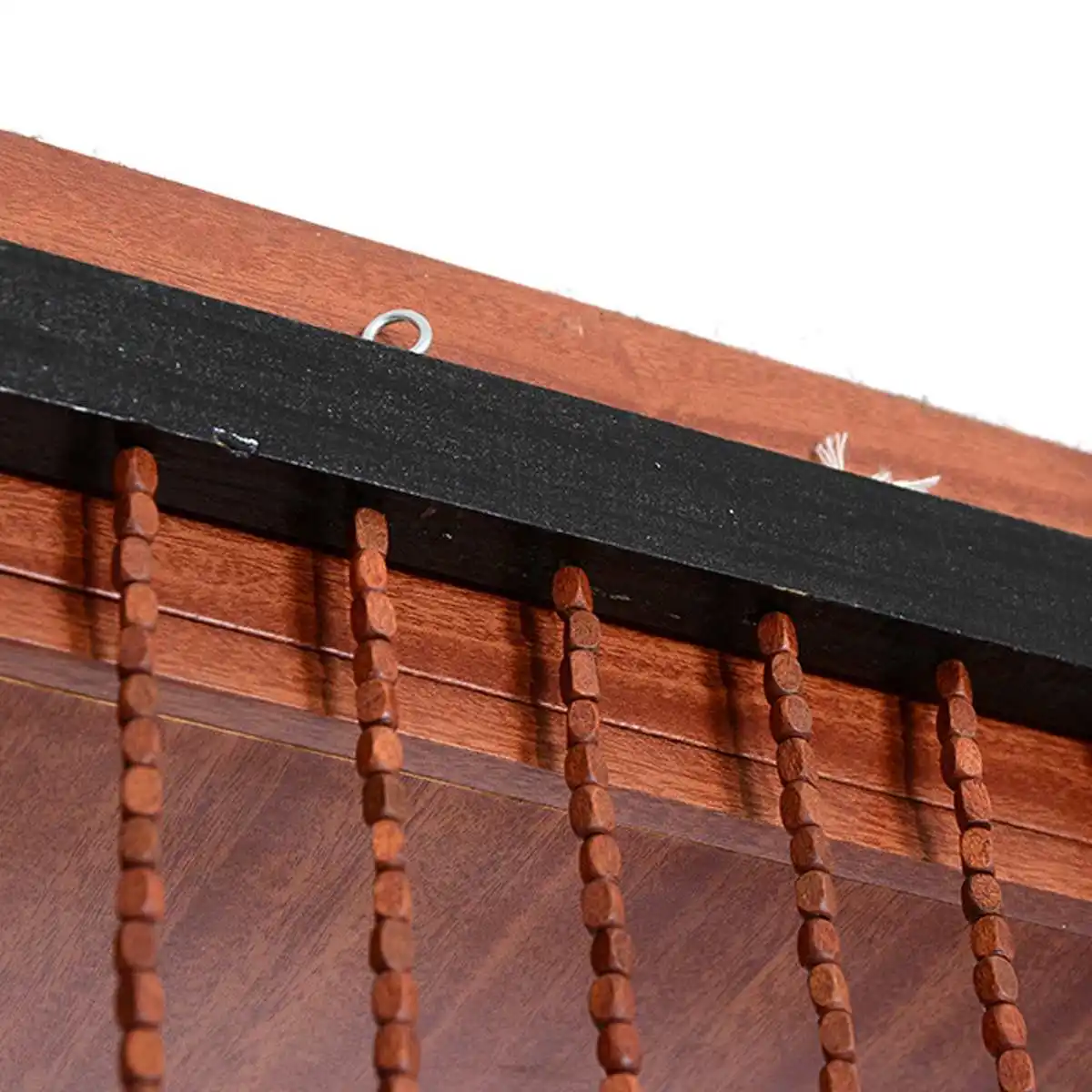 90x175cm 27 Wave Wooden Door Blinds Fly Screen Handmade 27 Line Wooden Beads Curtain For Home Porch Bedroom Wood Divider Decor