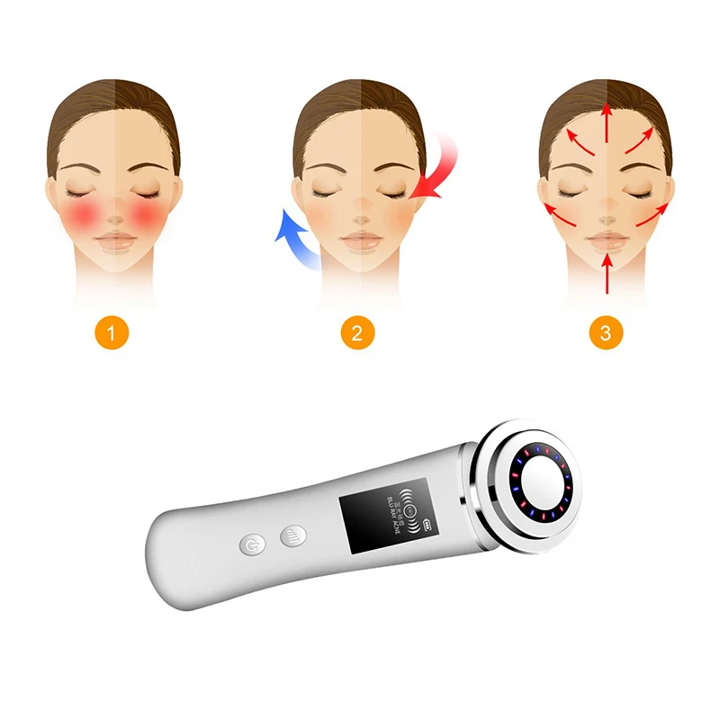 

IPL Light Therapy Facial Cleanser,Ion Hot Face Massager, Electric Facial Lift Device