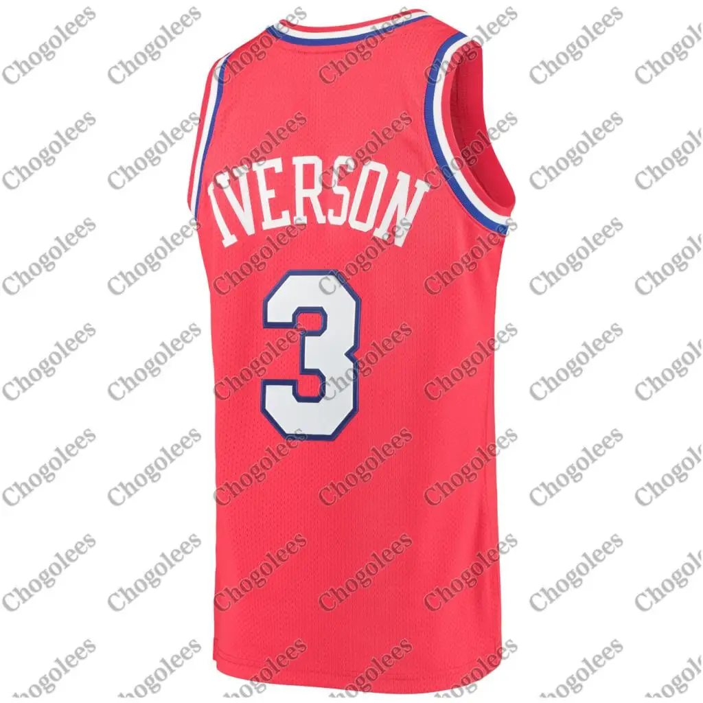 

Men Basketball Jersey Allen Iverson Philadelphia Mitchell & Ness 2002 Hardwood Classics Authentic Jersey Red