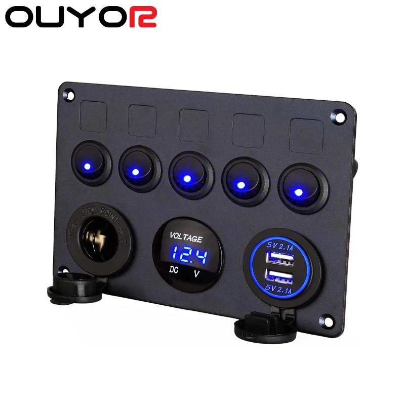 Автомобильный морской лодочный светодиодный клавишный переключатель