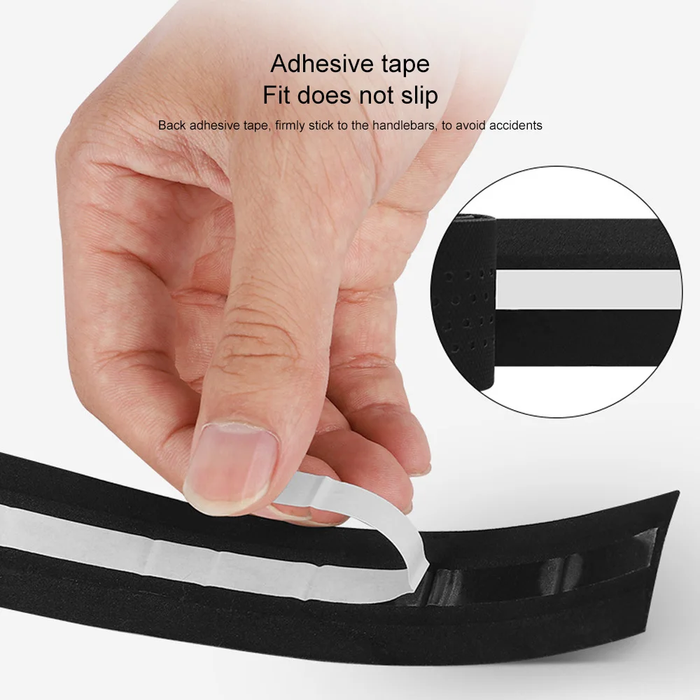 

WEST BIKING Handlebar Tape Anti Slip Soft PU Adhesive Straps Shock Absorb Bike Handlebar Wrap Tape for Road Bicycle MTB