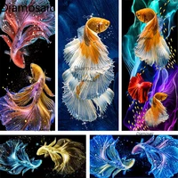 diamosaic 5d diamond painting round square drills rhinestones pictures goldfish kit mosaic embroidery home decor christmas gifts