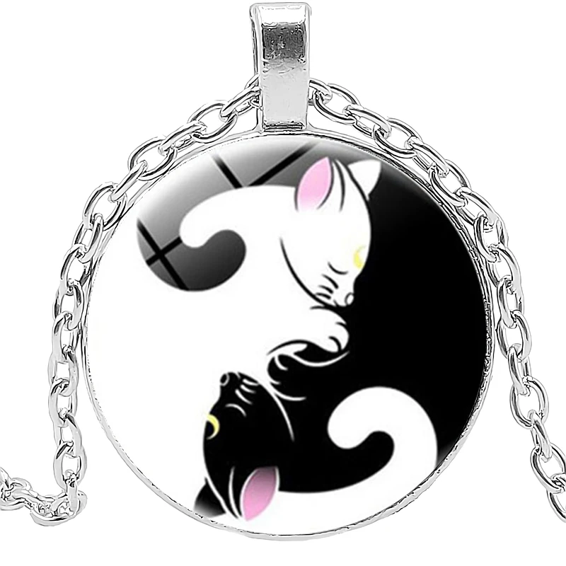 Новинка 2019 ретро сплав Экипировка в стиле стимпанк Инь и Ян тайчи стеклянная