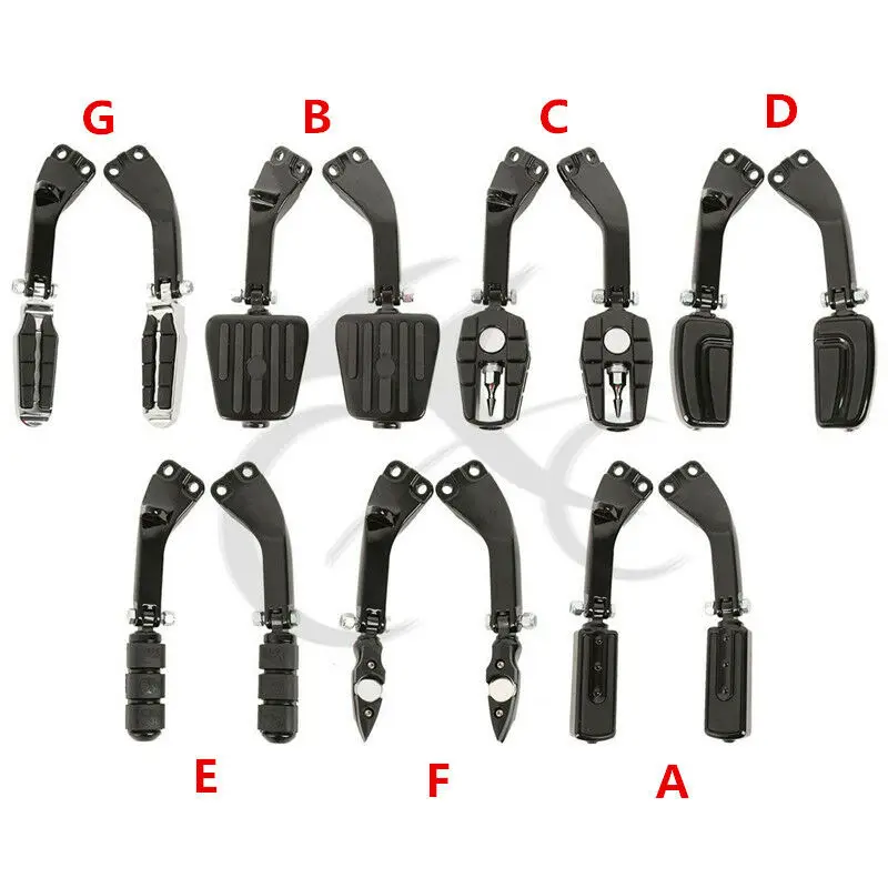 Мотоциклетные задние крепежные скобы для пассажирских ножек Harley Dyna Glide Wide Fat Bob Low