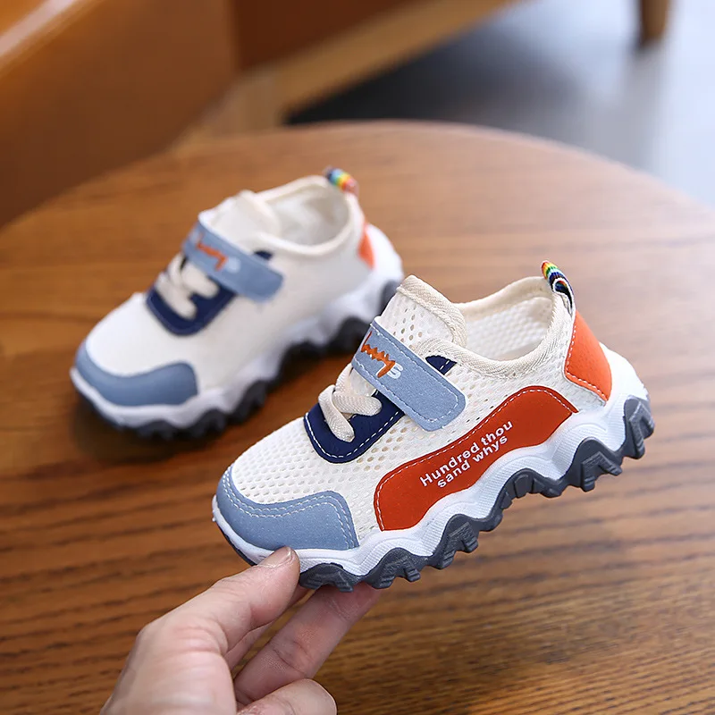 Детские кроссовки для мальчиков и девочек летняя модная пропускающая воздух