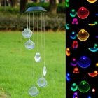 Светодиодная лампа с изменением цвета на солнечной батарее, декоративный подвесной светильник для дома, сада, двора, уличное украшение