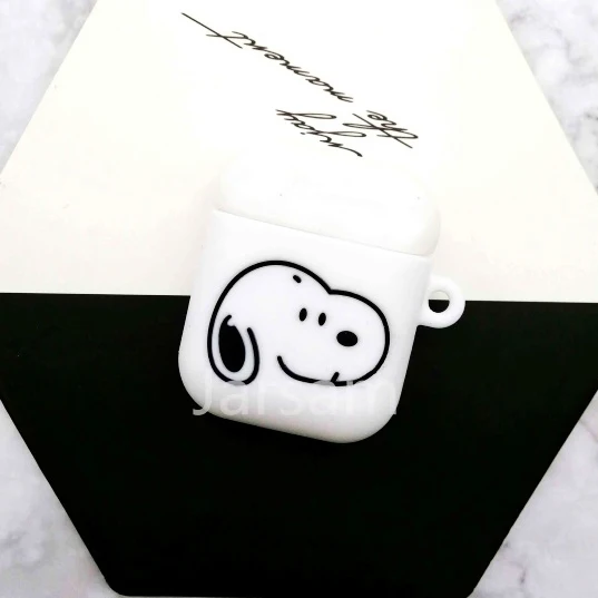 snoo Милый мультяшный беспроводной чехол для Apple AirPods силиконовый зарядный чехол для наушников Защитный чехол для AirPods - Цвет: snoo