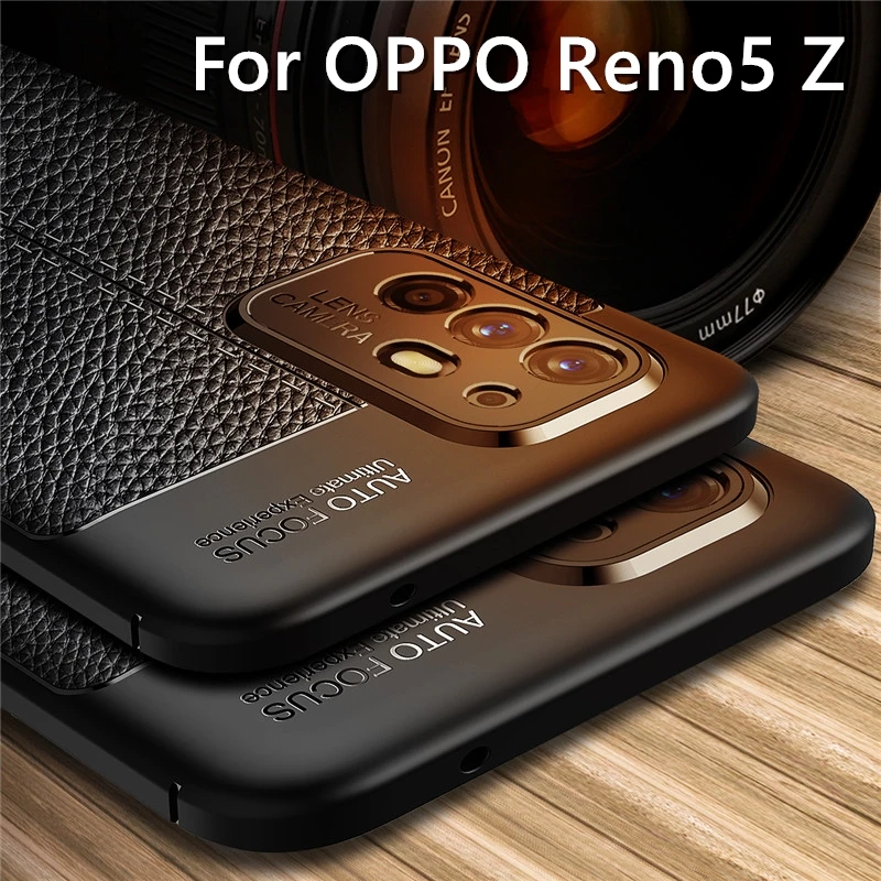 

For OPPO Reno5 Z 5Z Case For OPPO F19 Pro Plus A94 4G Reno 5 Z OPPO Cover Shockproof TPU Soft Leather Style Phone Coque Fundas