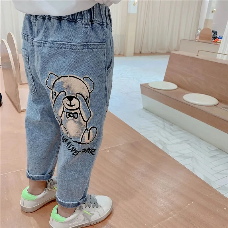 

Girls' Jeans Spring and Autumn Baby Clothes 2020 New Children's Trousers Female Baby Denim Pants Toddler Outwear Casual Jeans