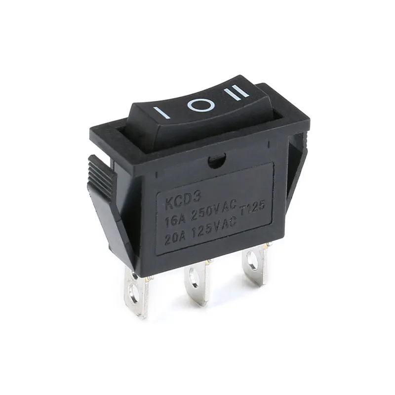 KCD3 рокерный выключатель 1 шт. 2 позиционный 3 контактный Электрический светильник