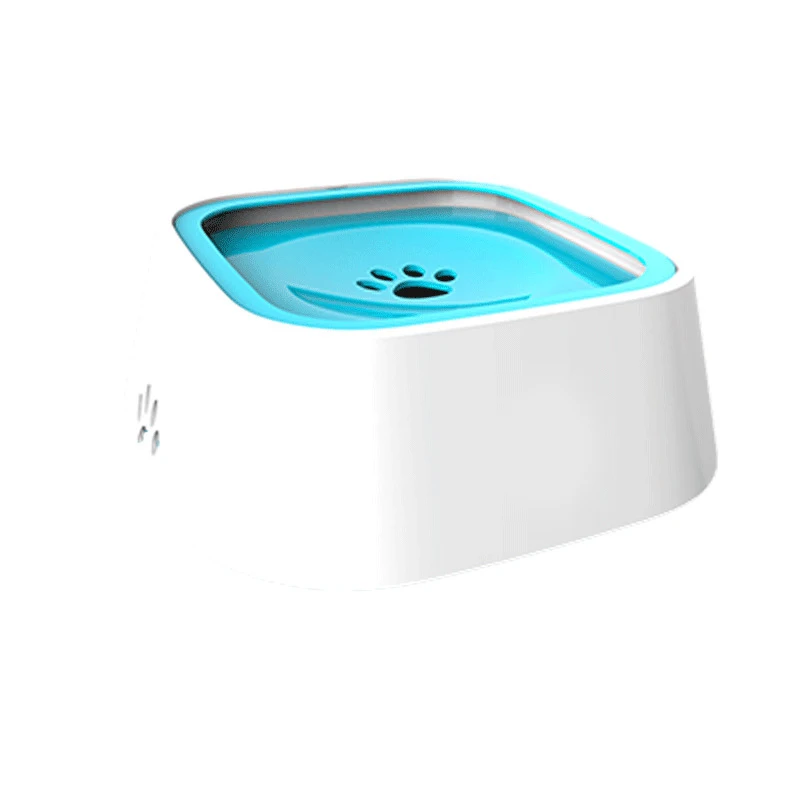 

Dog Drinking Water Bowl 1.5L Floating Non-Wetting Mouth Cat Bowl Without Spill Drinking Water Dispenser ABS Plastic Dog Bowl