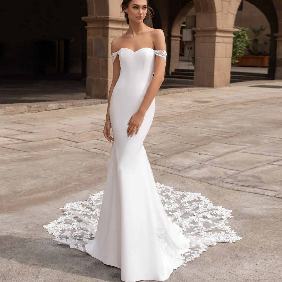 Vestido De Novia атласное кружевное свадебное платье 2020 размера плюс ретро купальник в
