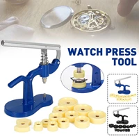 watch case press repair kit tools 12 dies mechanical quartz watch crystal front back case cover screw presser close watchmakers