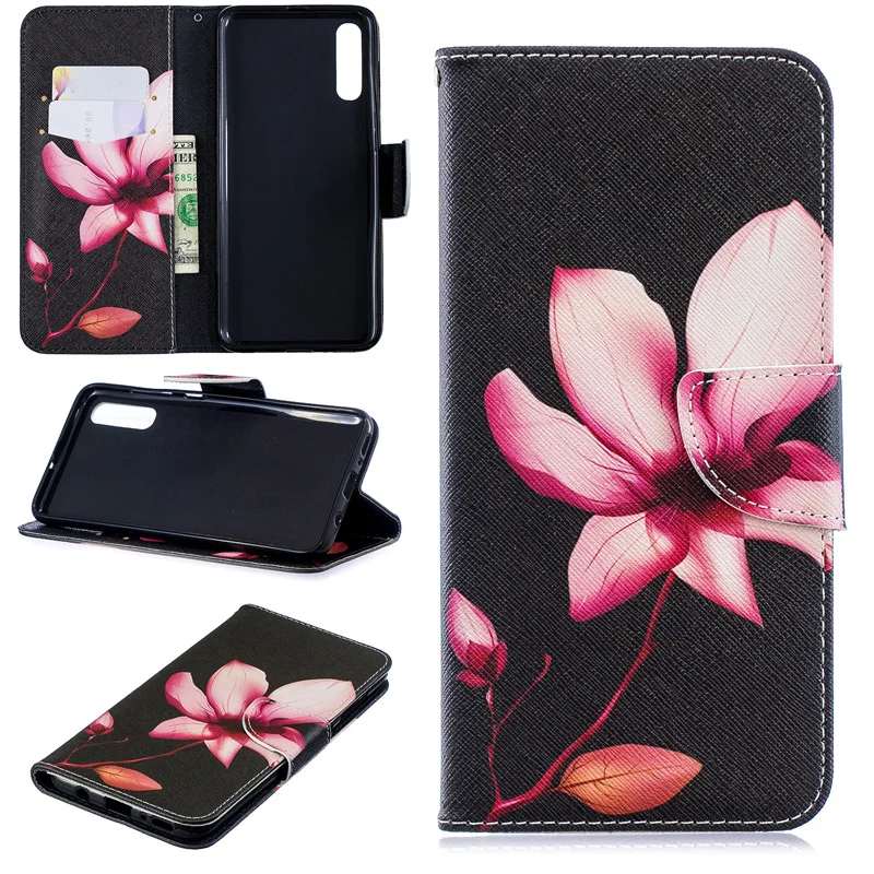 

Painted Mobile Flip Case For Samsung A70 Cases SM-A705F Wallet Cover For Samsung Galaxy A40 Case SM-A405F SM-A405FN Leather Book
