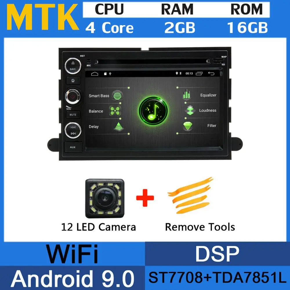 5 USB порт Android 9,0 PX6/Восьмиядерный автомобильный DVD для Ford Explorer Fusion Mustang Focus Edge Expedition Escape F150 автомобильный Радио gps - Цвет: MTK
