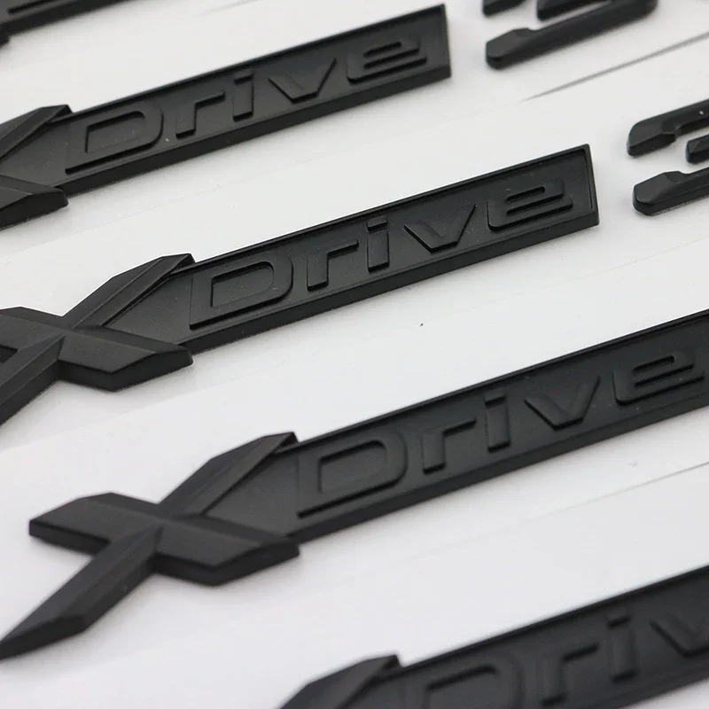 Полный черный XDrive 20i 25i 28i 30i 35i 40i 50i значок с эмблемой крыла для BMW новый X1 X2 X3 X4 X5 X6 X7