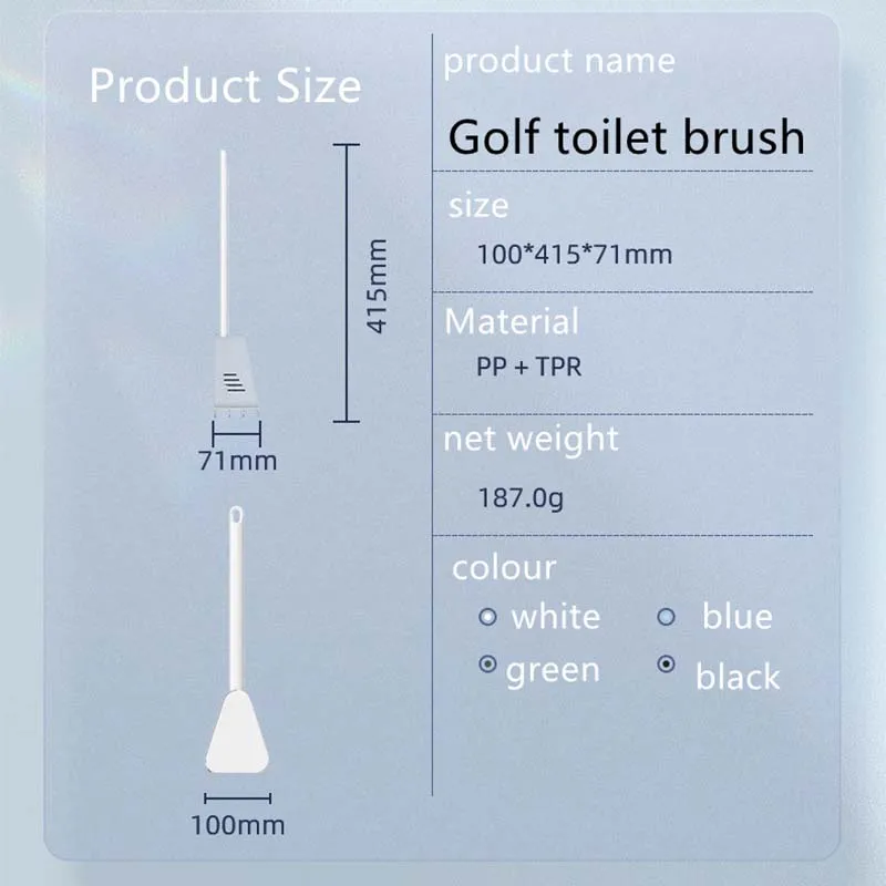ONEUP силиконовая настенная щетка для унитаза гольфа очистка с длинной ручкой без