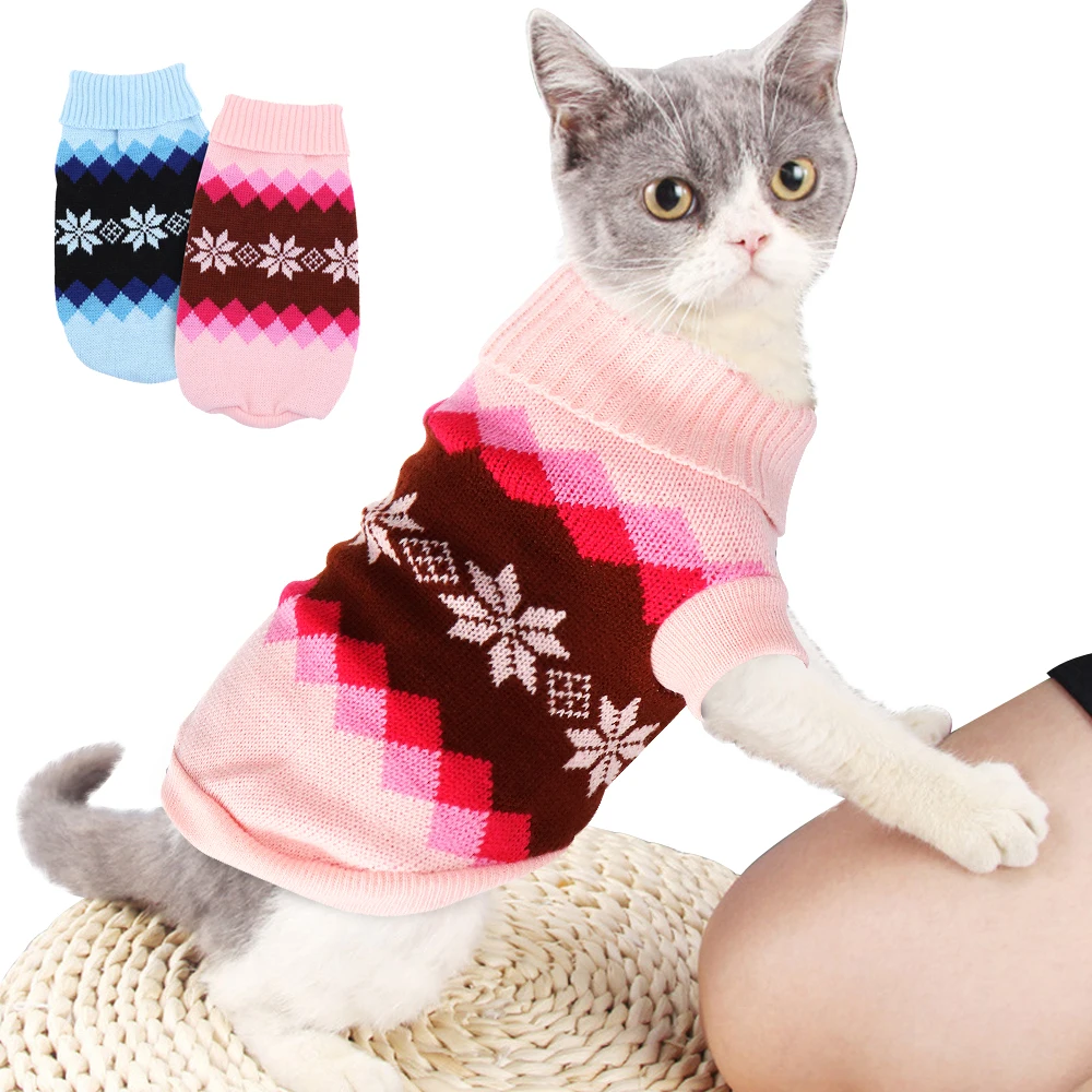 

Warm Cat Clothes Winter Pet Puppy Kitten Sweater Coat Jacket For Small Medium Dogs Cats Chihuahua Yorkshire Clothing Costume