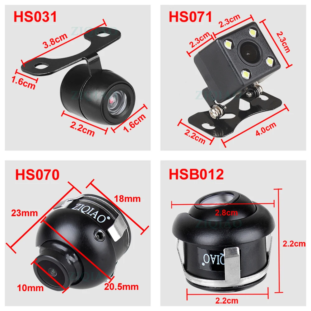 Система мониторинга парковки ZIQIAO с ЖК дисплеем 4 3 дюйма и HD фронтальной боковой