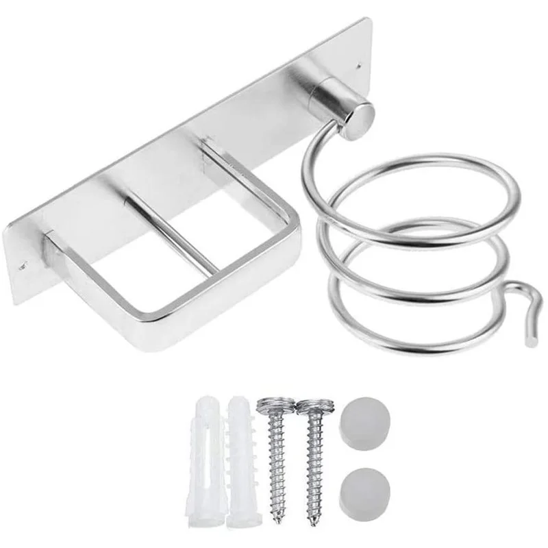 stainless steel hair dryer rack anti rust hair dryer rack stand shelf bathroom accessories holder for hairdryer racks household free global shipping