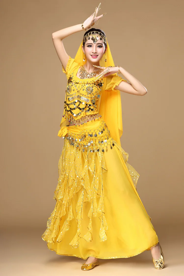 Танцевальная индийская одежда женский набор для выступления на сцене в