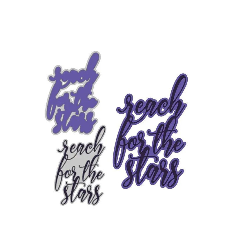 

Star-catching lette new arrival2021Metal Cutting Die Scrapbooking DIY Decoration Craft Embossing Stencil Stansmallen Achtergrond