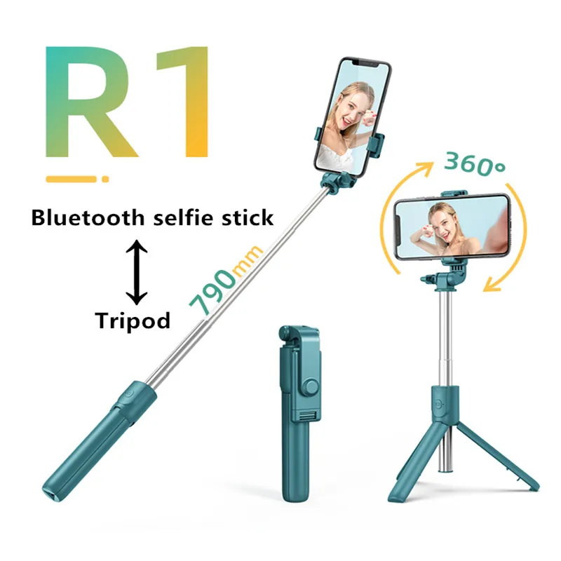 selfie stick with tripod for mobile phone wireless bluetooth for xiaomi huawei iphone ios android stabilizer cellphone free global shipping